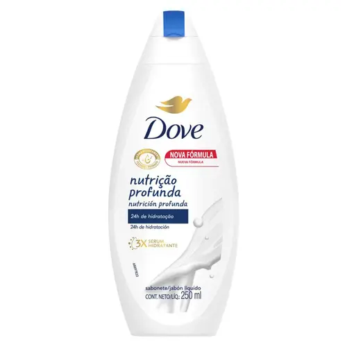 SAB LIQ DOVE 250ML NUTRICAO PROFUNDA