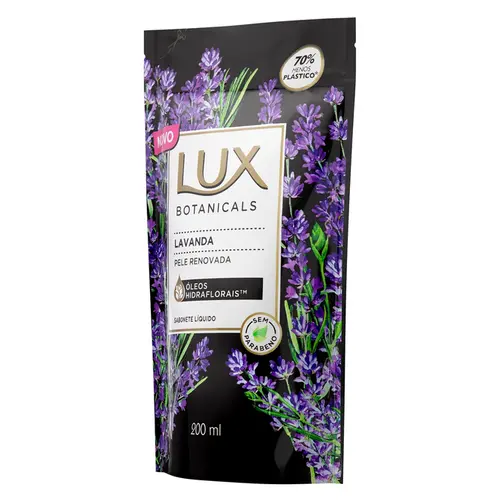 SABONETE LIQUIDO LUX BOTANICALS REFIL 200 ML LAVANDA