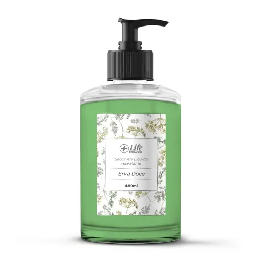 LIFE DROGAMAIS SABONETE LIQUIDO 480 ML ERVA DOCE