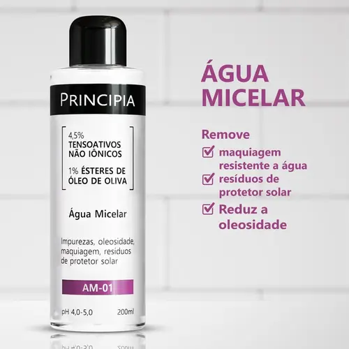 PRINCIPIA  AGUA MICELAR 4,5% TESN 1% O OLIVA 200 ML AM-01