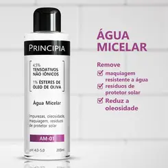 PRINCIPIA  AGUA MICELAR 4,5% TESN 1% O OLIVA 200 ML AM-01