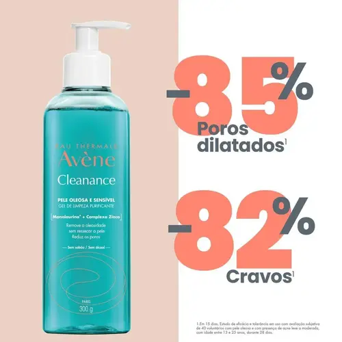 CLEANANCE AVENE GEL DE LIMPEZA PURIFICANTE 300G